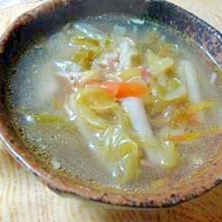 圧力鍋で2分　野菜とベーコンのスープ